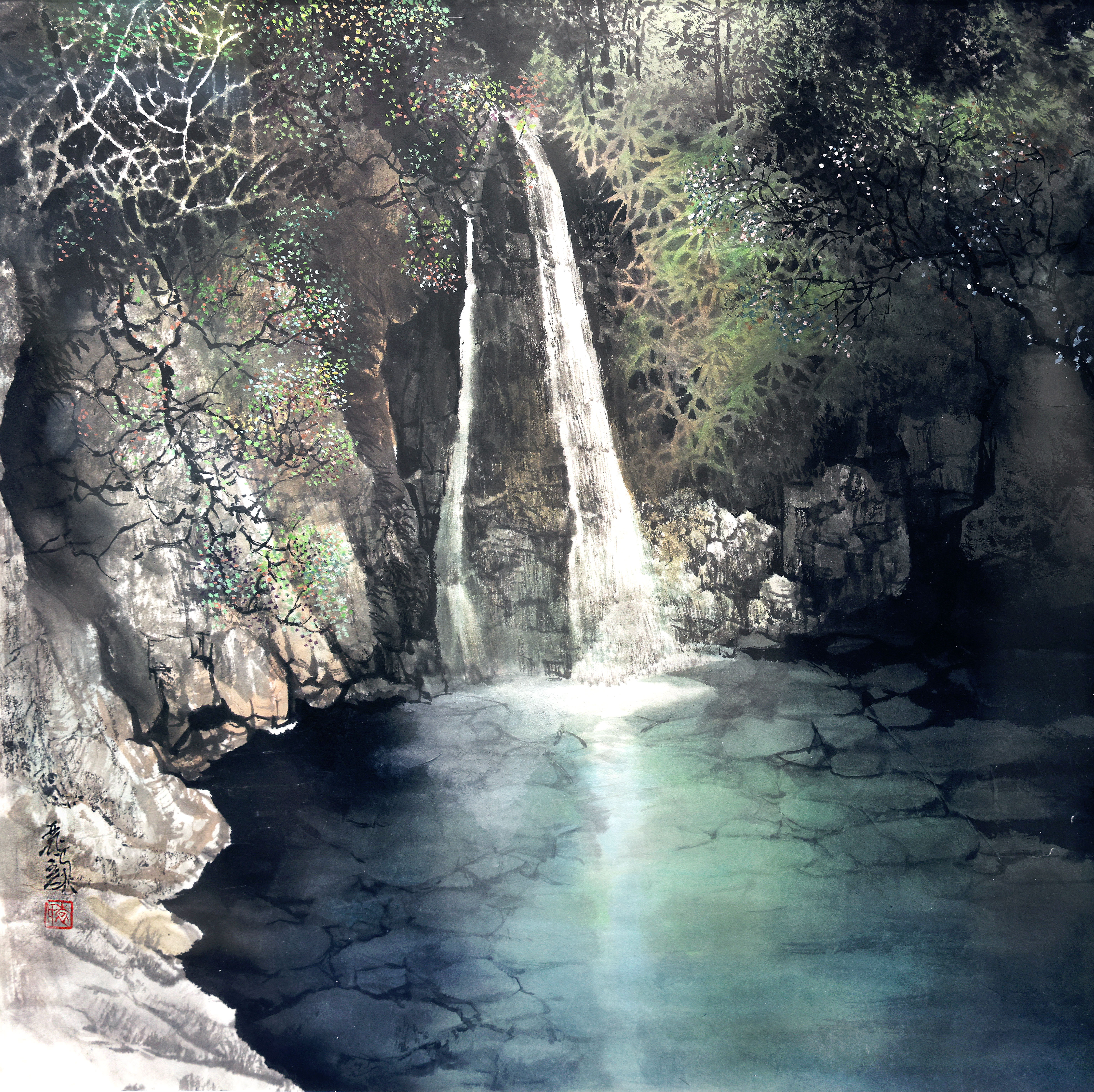 袁麗顏: 四季山水 - 春